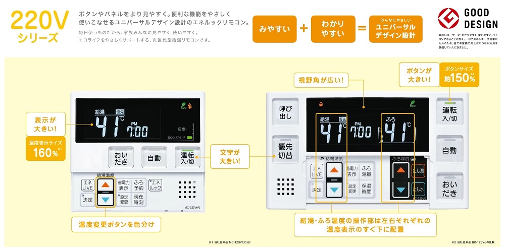 BC-220V｜リンナイガスふろ給湯器浴室リモコン修理・交換の価格が激安